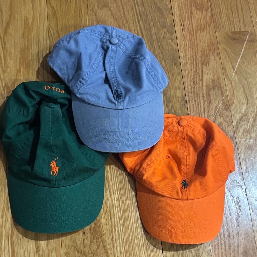 Polo Ralph Lauren Caps - Green, Blue, Orange